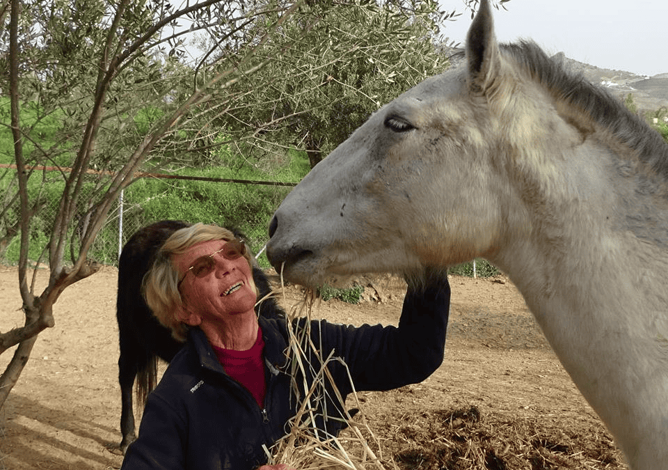 Happy Birthday to our dedicated volunteer Sheila. Ambra giving her a birthday kiss!